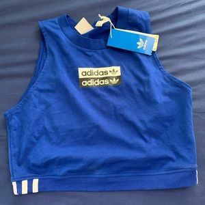 Brand new cropped adidas tank!